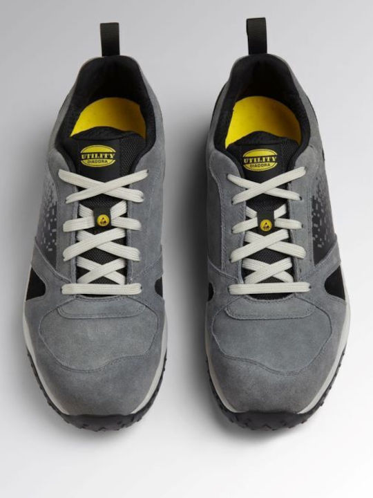 Utility Diadora Waterproof Safety Shoe Grey Lite Low S3S FO SR HRO ESD EN ISO 20345:2022 181027