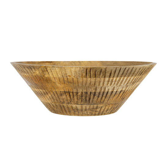 Artekko Mango Decorative Bowl Beige 30.5x30.5x10.2cm