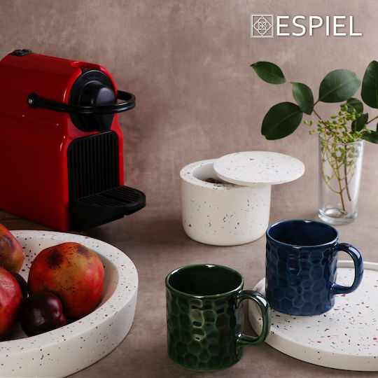 Espiel Декоративна купа Бетон Бял 36x36x5см 1бр