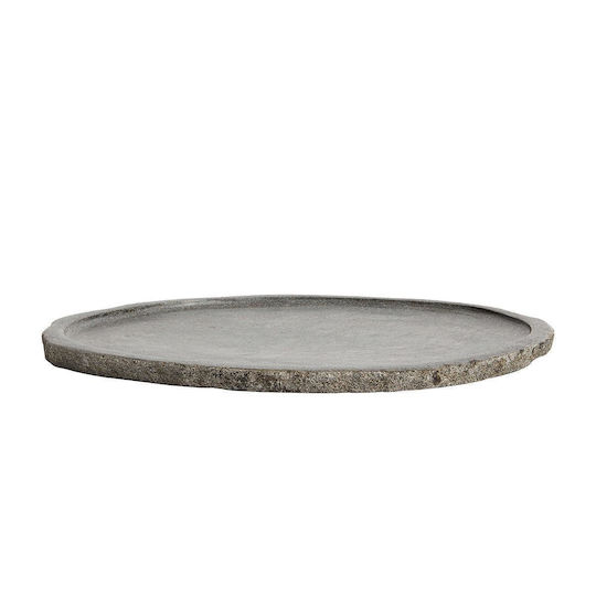 Muubs Bol Decorativ din piatra Gri 40x40x2cm 1buc