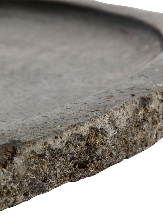 Muubs Dekorative Schüssel Stein Gray 40x40x2cm 1Stück