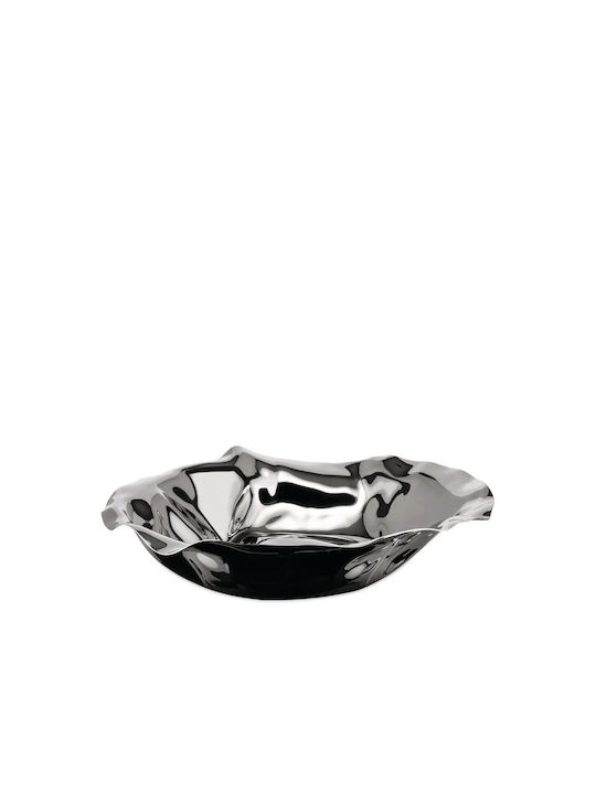 Alessi Sarria Διακοσμητικό Μπωλ Μεταλλικό Γκρι 27.5x6.5cm