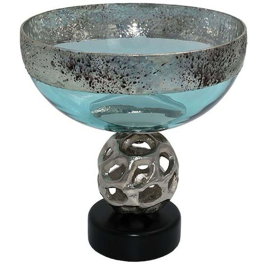 Fylliana Fl6669 Decorative Bowl Pedestal Silver 20x20cm