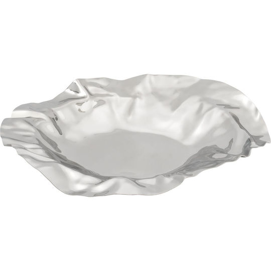 Alessi Διακοσμητικό Μπωλ Μεταλλικό Ασημί 37x6cm