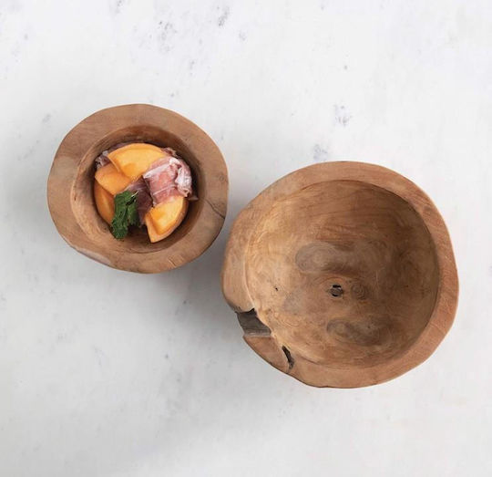 Next Decorative Wooden Brown Bowl 39x39x11cm