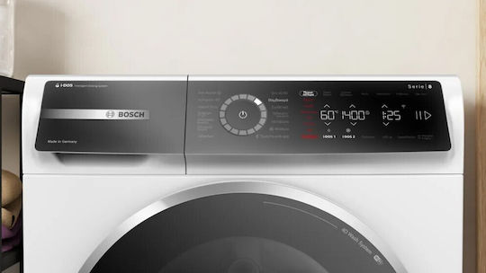 Bosch Πλυντήριο Ρούχων 10kg με Τεχνολογία Ατμού 1400 Στροφών Iron Assist WGB254A1GR