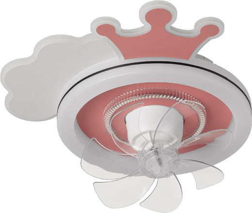 Eurolamp Closed Type (Ceiling Light) 50cm With Light Transparent / Pink
