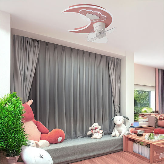 Eurolamp Deckenleuchte 50cm mit Leuchte Transparente / Rosa
