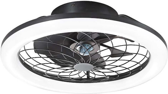 Fan Europe Etesia Deckenleuchte 49cm mit Leuchte Schwarz