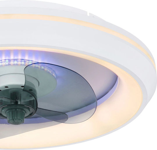 Globo Lighting Joey Πλαφονιέρα 45cm με Φως Λευκή