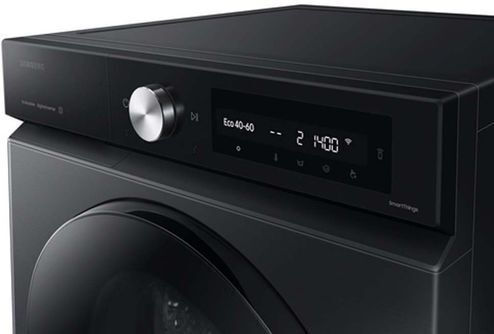 Samsung Πλυντήριο Ρούχων 9kg με Τεχνολογία Ατμού 1400 Στροφών Ecobubble Μαύρο WW90DB7U94GBU3
