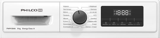 Philco Mașină de Spălat Rufe 9kg cu Tehnologie cu Abur 1400 Rotiri PWM 914A
