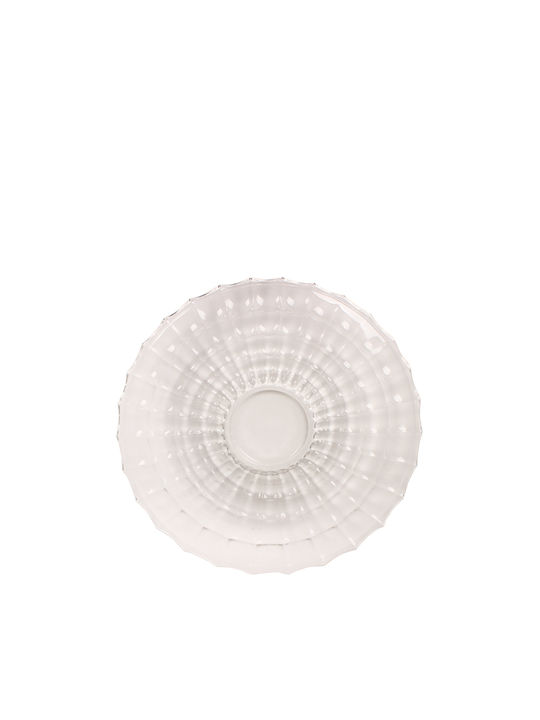 Keskor Διακοσμητική Πιατέλα Γυάλινη Λευκή 36.5x36.5x6εκ. Keskor Διακοσμητική Πιατέλα Γυάλινη Λευκή 36.5x36.5x6εκ.