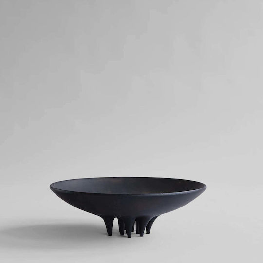 101 Copenhagen Platou Decorativ Oval Ceramică Neagră 1buc 45x45x15buc