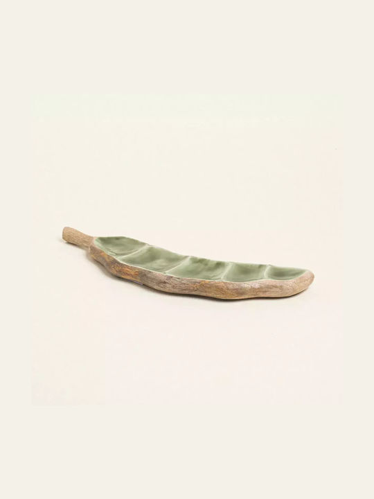 Platou Fasole din Lemn Emailat 10 X 40 Cm Beauty Home Platou Fasole din Lemn Emailat 10 X 40 Cm Beauty Home