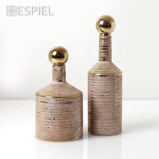 Sticle Ceramice Cupru/Alb 38,5cm Sticle Ceramice Cupru/Alb 38,5cm