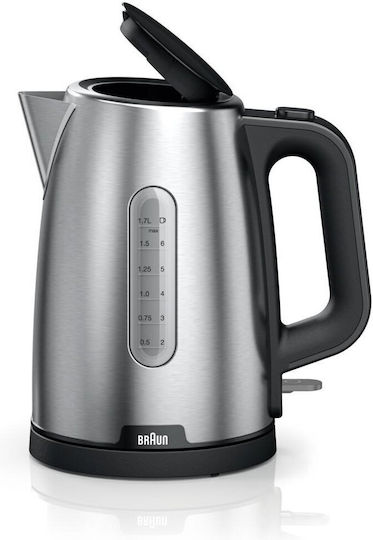 Braun Purshine Βραστήρας 1.7lt 2000W Μαύρος