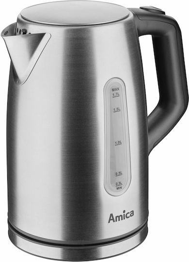 Amica Βραστήρας 1.7lt 2200W Ασημί