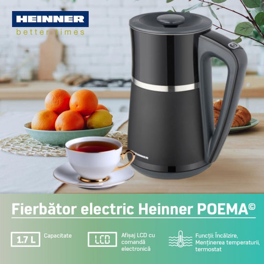 Heinner Βραστήρας 1.7lt 2200W Μαύρος
