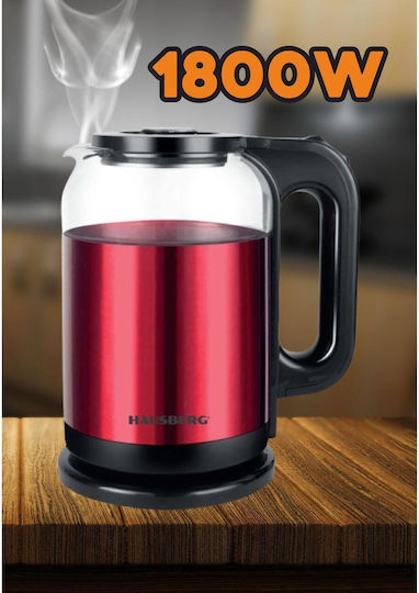 Hausberg Reisekessel 2Es 1800W Rot