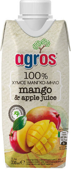 Agros Сок Ябълка / Манго 330мл 1бр