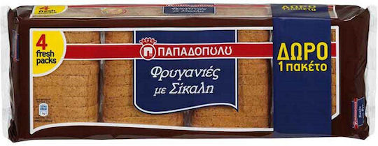 Papadopoulou Toasts Rye Rye 360gr