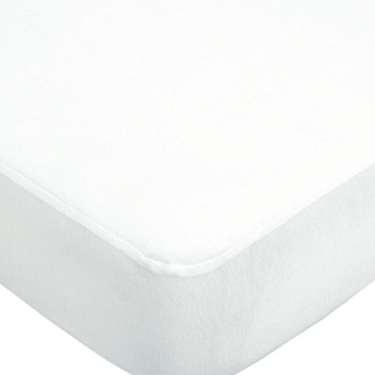 La Luna Protective Cover Single Waterproof with Skirt Ultra Soft White 100x200+35cm