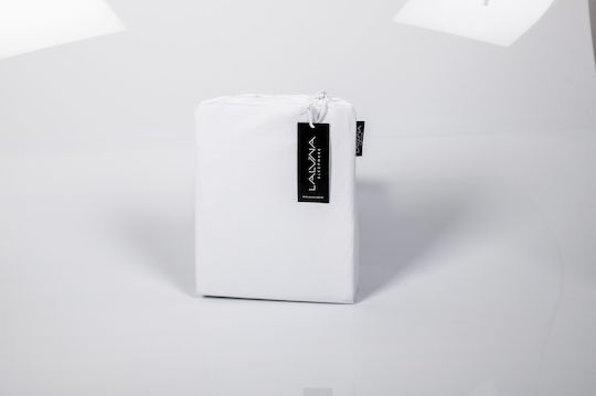 La Luna Protective Cover Double Bamboo Jersey White 140x200+35cm