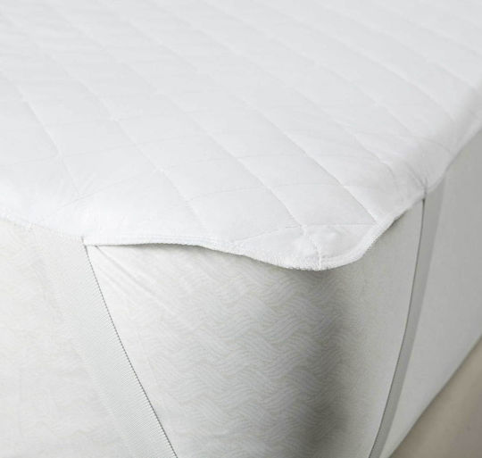 Nima Protective Cover Single with Elastic Bands Abbraccio White 100x200cm