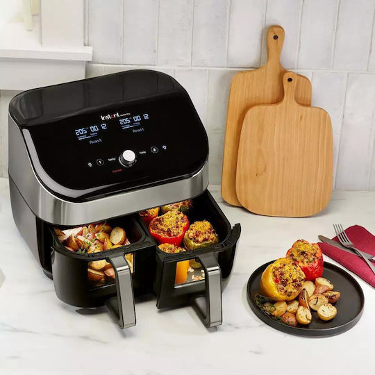 Instant Pot Vortex Plus Heißluftfritteuse mit Doppel-Abnehmbarer Korb 7.6Es Schwarz