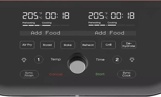 Instant Pot Vortex Plus Heißluftfritteuse mit Doppel-Abnehmbarer Korb 7.6Es Schwarz