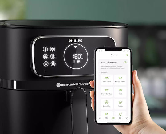 Philips Series 7000 Friteuză cu aer cu Wi-Fi 8.3lt Negru