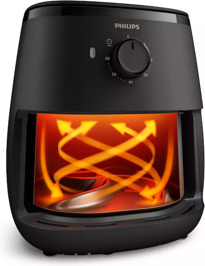 Philips Air Fryer 3.7lt Μαύρο HD9100/80