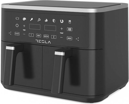 Tesla Air Fryer με Wi-Fi & Διπλό Αποσπώμενο Κάδο 9lt Μαύρο AF900BSD