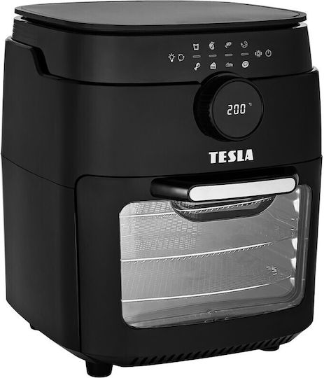 Tesla AirCook & Grill QG800 Еър Фрайър с Wi-Fi 12 лт Черен