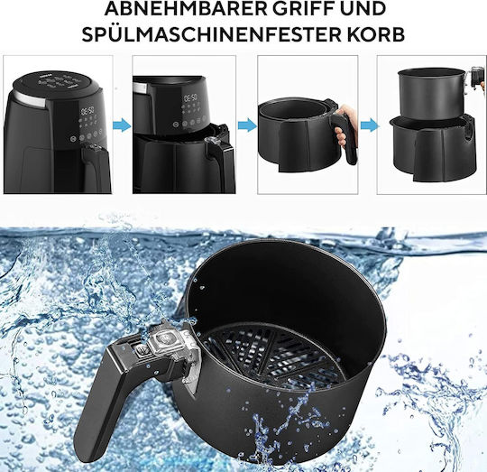 Kumtel Air Fryer 5.5lt Μαύρο