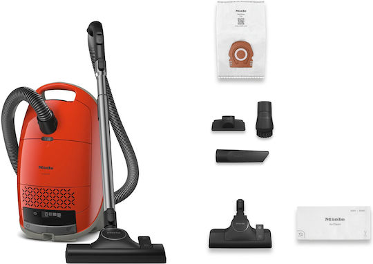 Miele Guard M1 Standard Ηλεκτρική Σκούπα 890W με Σακούλα 4.5lt Κόκκινη
