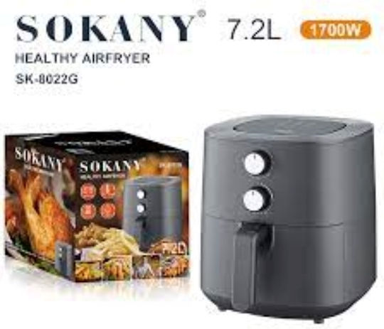 Sokany Friteuză cu aer 7.2lt Gri SK-8022G
