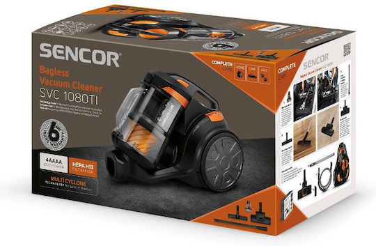 Sencor SVC 1080TI Прахосмукачка 700W С контейнер 3.5лт Оранжев