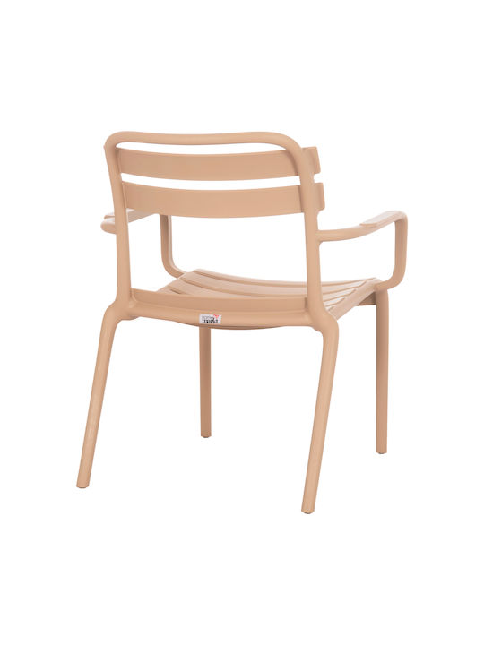 Outdoor Chair Polypropylene Korver Cappuccino 48x65x46cm