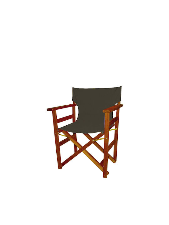 Director Chair Wooden Shorea Red Shorea Gray 62x55x83cm
