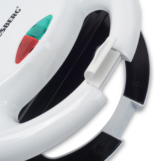 Hausberg HB-3522AB Sandwich Maker for for 2 Sandwiches Sandwiches 1200W White