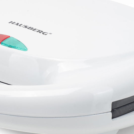 Hausberg HB-3522AB Sandwich Maker for for 2 Sandwiches Sandwiches 1200W White