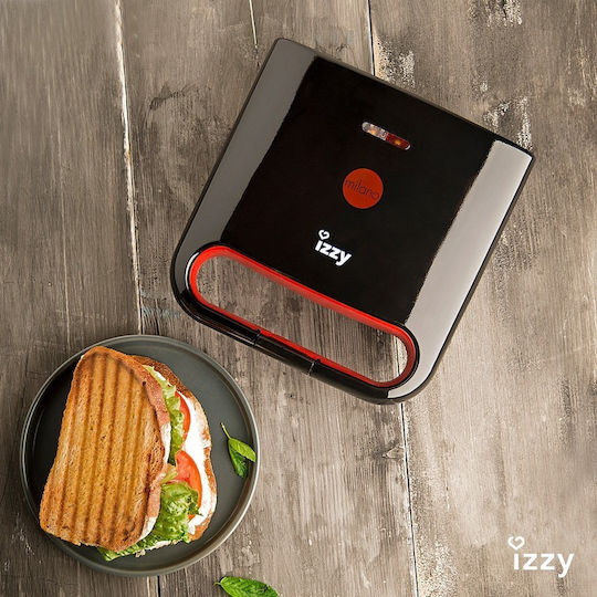 Izzy Milano Сандвич тостер за 2 Сандвичи 800W Черна