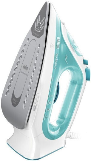 Braun TexStyle 3 SI 3043 GR Σίδερο Ατμού 2350W με Κεραμική Πλάκα και Συνεχόμενη Παροχή 45gr/min