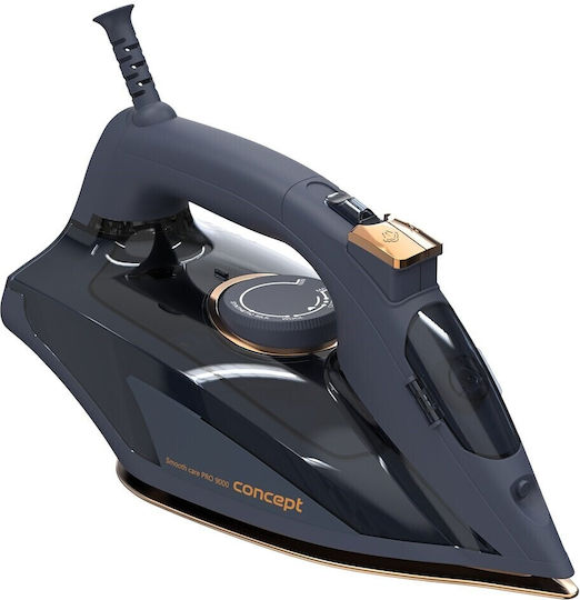 Concept Fier de Călcat cu Aburi 2200W cu Talpă Ceramică