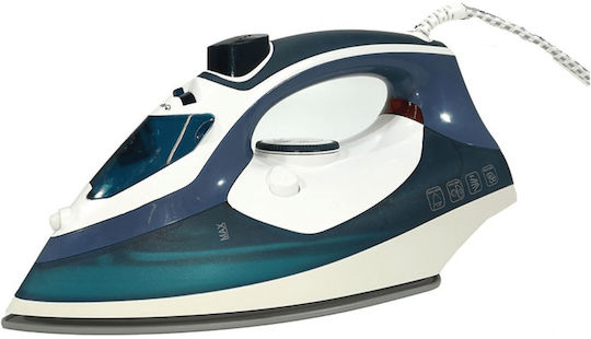 DictroLux Steam Iron 2400W with Ceramic Plate and Continuous Steam Supply 45g/min