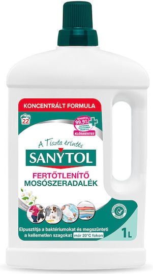 Sanytol Flüssig Waschmittel für Weiße Kleidung 1lt 1cm
