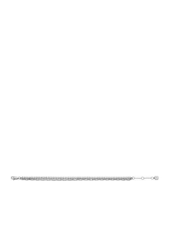 Fossil Brățară Pentru Femei Riviera Din Argint Cu Zircon 19cm