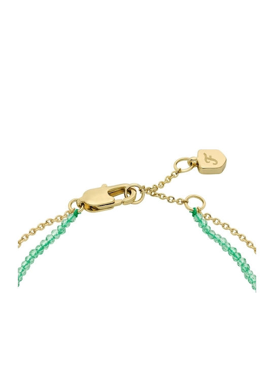 Fossil Damen Armband mit Design Auge Vergoldet